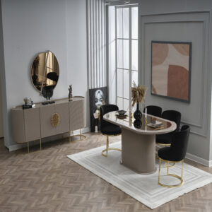 GO-komplette Esszimmer Cappuccino